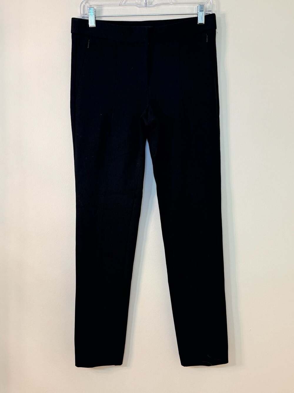 Amanda + Chelsea Women's Black Side-Zip Stretch Dress Pants Size 6
